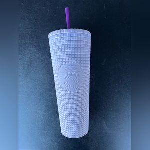 Starbucks Lilac Gridded 24oz Tumbler